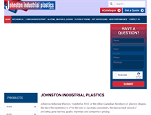 Tablet Screenshot of johnstonplastics.com